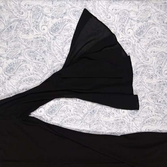 Catherine Malandrino Black Dress w/ Flared Sleeves - Picture 8 of 13